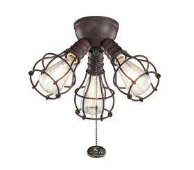 380041tz Kichler 380041 Industrial 3 Light Led Kit - Bronze