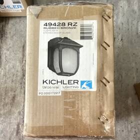 49428rz Kichler 1-light Outdoor Wall Lantern Rubbed Bronze Etched Seeded 49428rz Kichler 1-light Outdoor Wall Lantern Rubbed Bronze Etched Seeded