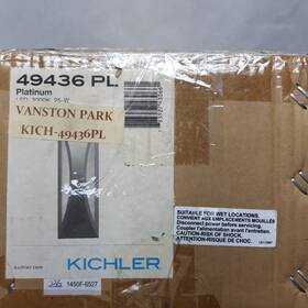 49436-pl Kichler 49436 Cesya 18 Inch X6 Platinum Contemporary Led Outdoor Wall Light Sconce