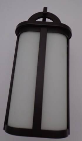 49468az Kichler Rivera 1 Light 13in Exterior Wall Mount Bronze Finish With Satin Etch Opal Glass