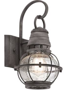 49627wzc Kichler Bridge Point Outdoor Wall Sconce 1 Light Incandescent 100 Watts Zinc 49627wzc Kichler Bridge Point Outdoor Wall Sconce 1 Light Incandescent 100 Watts Zinc