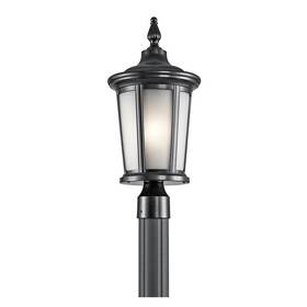 49657bk Kichler - Turlee 1 Light Outdoor Post New Box Damage Only 49657bk Kichler - Turlee 1 Light Outdoor Post New Box Damage Only
