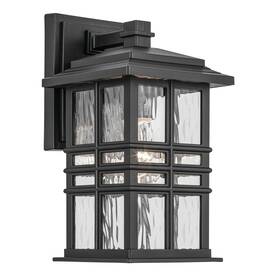 49829bkt Kichler 49829 Beacon Square 12 Inch Tall Outdoor Wall Sconce - Black