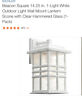 49830wh Kichler Beacon Square Craftsman Mission Outdoor Wall Light In White
