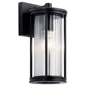 59022bk Kichler 59022 Barras 12 Inch Tall Outdoor Wall Sconce - Black