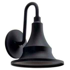 59055bkt Kichler Hampshire 15.25 Inch 1-light Textured Black Outdoor Barn Sconce