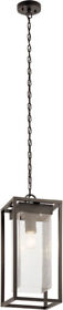 Kichler 59064oz Mercer Modern Olde Bronze Exterior Pendant Hanging Light