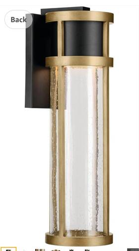 59141-bkt Kichler 20 Inch Camillo Led Textured Black With Natural Brass Modern Outdoor Wall Light 59141-bkt Kichler 20 Inch Camillo Led Textured Black With Natural Brass Modern Outdoor Wall Light