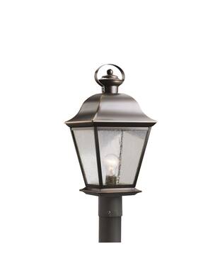Kichler 783927014434 9909oz Mount Vernon Outdoor Post Lantern In Olde Bronze