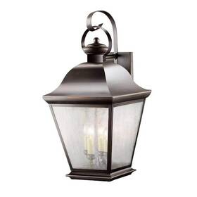 Kichler 783927041935 Mount Vernon 27.75 Inch 4-light Olde Bronze Outdoor Hardwired Wall Lantern Sconce