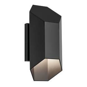 Kichler 783927043861 Black Led Outdoor Wall Mount From The Estella Collection