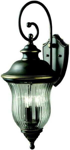 Kichler 783927096621 9492oz Sausalito Outdoor Wall 3-light - Olde Bronze