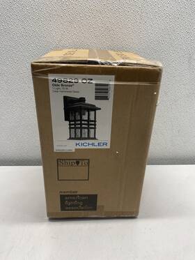 Kichler 783927526128 Beacon Square 1-light 12 Inch Outdoor Wall Sconce - Olde Bronze 49829oz