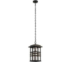 Kichler 783927526166 Beacon Square Outdoor Pendant 1 Light Incandescent 150 Watts Olde Bronze