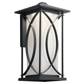 Kichler 783927541855 49975bktled - Ashbern 18 Inch Outdoor Black Wall Light