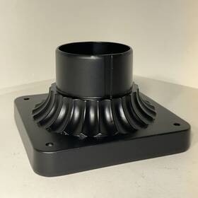 9592bk Kichler Lot Of 2 Aluminum Black Outdoor Pedestal Mount 5.75 Inch X 3.5 Brand New