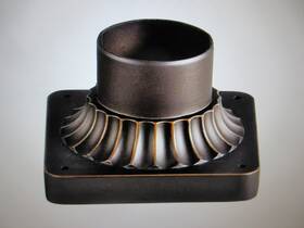 9592rz Kichler Aluminum 5.75 Inch X 3.5 Rubbed Bronze Outdoor Pedestal Mount 9592rz Kichler Aluminum 5.75 Inch X 3.5 Rubbed Bronze Outdoor Pedestal Mount