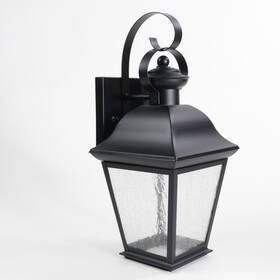 9708bk Kichler Mount Vernon 1-light Medium Outdoor Wall Lantern In Black Finish