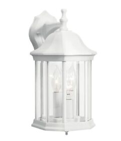 9777wh Kichler Chesapeake 14.75inch 3-light White Outdoor Wall Mount Lantern Light