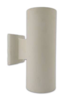 K-9244 Kichler Cylinder-shaped 2 Light Metal Wall Sconce In White