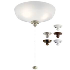 380011mul Kichler Lighting - Led Fan Light Kit Kits 9w 3 Large Bowl