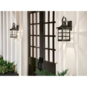 39536 Kichler Lighting Grand Ridge 20-in 1-light Weathered Zinc Outdoor Wall Light