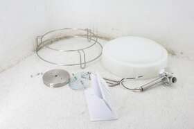 44085ni Kichler Lighting See Notes Caged Ceiling Light Alkire 16.5 Inch Semi Flush Glass