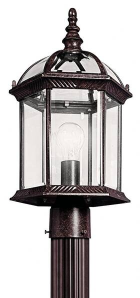 49187tz Kichler Lighting - Barrie 10w 1 Led Outdoor Post Lantern With Traditional