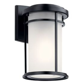 49686bkl18 Kichler Lighting Toman 1 Light Outdoor Small Wall Lantern 10.25