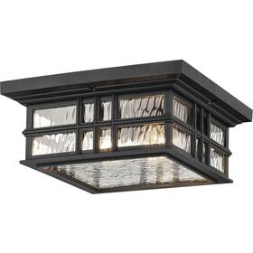 49834bkt Kichler Lighting Beacon Square Outdoor Ceiling Light Textured Black