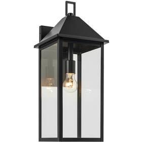 59159bk Kichler Lighting Prin 1 Light 22 Inch Black Outdoor Wall Large