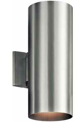 9246ba Kichler Lighting 2 Light Medium Outdoor Wall Lantern - With Contemporary