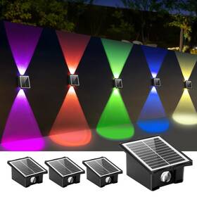2led-sfl2-4-zy0010 Klczone 4 Pack Multi-color Solar Fence Lights Outdoor Waterproof Up And Down W 2led-sfl2-4-zy0010 Klczone 4 Pack Multi-color Solar Fence Lights Outdoor Waterproof Up And Down W