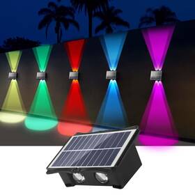 4led-sfl1-1-zy0007 Klczone Solar Wall Lights Outdoor Waterproof Up And Down Fence Powered
