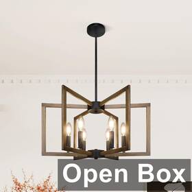 Wkwd4s Klgxnrd 6-light Modern Farmhouse Pendant Lights Vintage Geometric Retro Wood Texture Wkwd4s Klgxnrd 6-light Modern Farmhouse Pendant Lights Vintage Geometric Retro Wood Texture