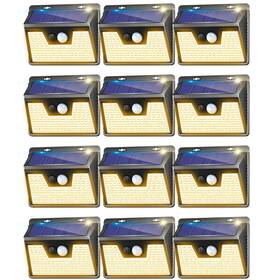 Kp-ws18py-12-us Kolpop 12 Pack Solar Lights Outdoor 140 Led Motion Sensor Waterproof Wall Luxury Kp-ws18py-12-us Kolpop 12 Pack Solar Lights Outdoor 140 Led Motion Sensor Waterproof Wall Luxury