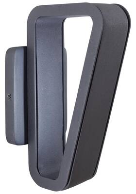 P1224-066-l Kovacs Pediment 11 Inch Tall Led Outdoor Wall Sconce - Black