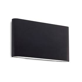 At68010-bk Kuzco Slate 10 Inch Led All Terior Wall Sconce Black/frosted -