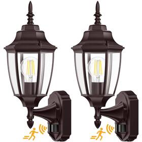 0018-wu-se-bus Lamomo Outdoor Wall Sconce 2 Pack Dusk To Dawn Motion Sensor Bronze Light F 0018-wu-se-bus Lamomo Outdoor Wall Sconce 2 Pack Dusk To Dawn Motion Sensor Bronze Light F