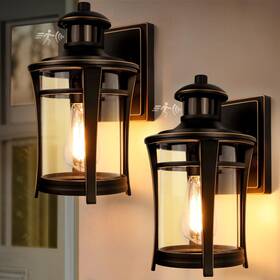 0289-g-2pus Lamomo Motion Sensor Outdoor Lights 2packs Dusk To Dawn Porch Fixture