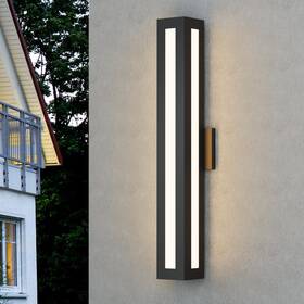 06ftl0302 Lamqee 30 Inch Modern Outdoor Wall Light Exterior Lighting Fixtures Integrated Led