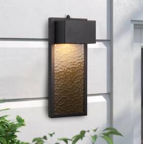 Lamqee 445028643625 1-light Black Outdoor Hardwired Led Flush Mount Wall Sconce Dusk To Dawn Lamqee 445028643625 1-light Black Outdoor Hardwired Led Flush Mount Wall Sconce Dusk To Dawn
