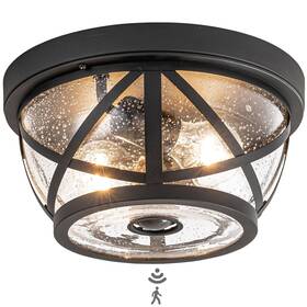 La2346-fm Laplusbelle Motion Sensor Ceiling Light Fixture Outdoor Flush Mount Manual Dusk To Dawn M