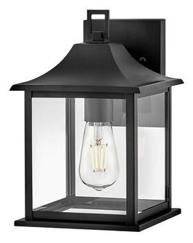 81590bk Lark 81590 Nolan 12 Inch Tall Outdoor Wall Sconce - Black