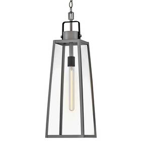 82002al Lark 82002 Hugh 9 Inch W Outdoor Mini Pendant - Antique Brushed Aluminum