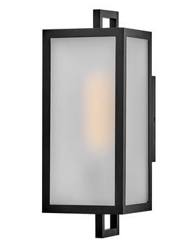 82070bk Lark 82070 Halden 15 Inch Tall Outdoor Wall Sconce - Black