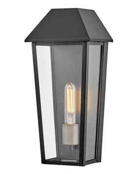 82080bk Lark 82080 Maclin 16 Inch Tall Outdoor Wall Sconce - Black