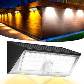 Ds038 Lebenwell 4-in-1 Solar Motion Lights Outdoor - 150 Wide Angle 4 Modes White And Warm L