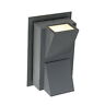 Led-40700-gry Trans Globe Lighting Parker Outdoor Gray Modern Pocket Dual Light Led-40700-gry Trans Globe Lighting Parker Outdoor Gray Modern Pocket Dual Light