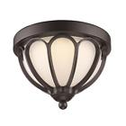 Led-40921 Bk Unbranded Mirage Black Integrated Led Outdoor Flush 736916657242